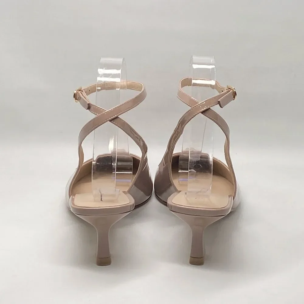 Stuart Weitzman Patent Leather Strappy Pumps size 8